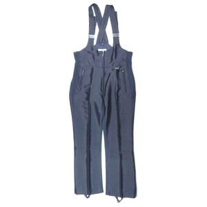 Vintage Mr D Black Stretch Ski Bib Nylon‎ Acrylic Lycra Pants Mens Size 36 Reg